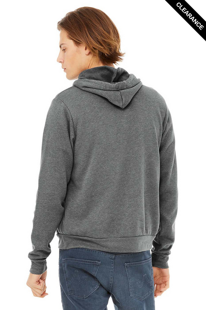Clearance - Bella+Canvas 3719 Unisex Sponge Fleece Pullover Hoodie | Deep Heather