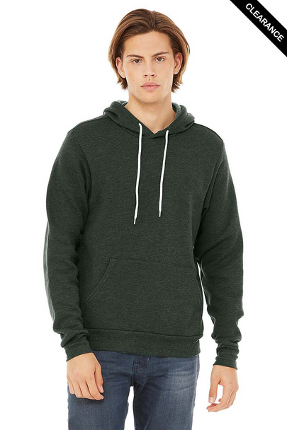 Clearance - Bella+Canvas 3719 Unisex Sponge Fleece Pullover Hoodie | Heather Forest