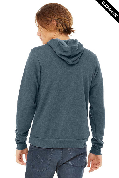 Clearance - Bella+Canvas 3719 Unisex Sponge Fleece Pullover Hoodie | Heather Slate