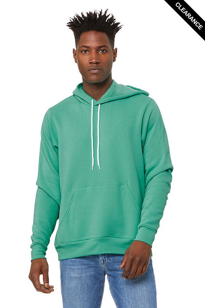 Clearance - Bella+Canvas 3719 Unisex Sponge Fleece Pullover Hoodie | Teal