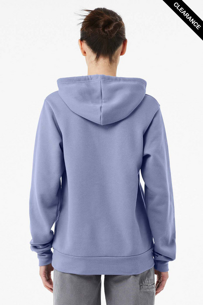Clearance - Bella+Canvas 3719 Unisex Sponge Fleece Pullover Hoodie | Lavender Blue