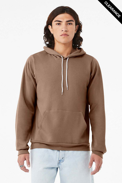 Clearance - Bella+Canvas 3719 Unisex Sponge Fleece Pullover Hoodie | Vintage Brown