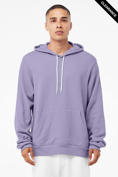 Clearance - Bella+Canvas 3719 Unisex Sponge Fleece Pullover Hoodie | Dark Lavender