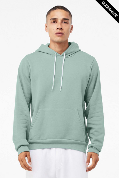 Clearance - Bella+Canvas 3719 Unisex Sponge Fleece Pullover Hoodie | Dusty Blue