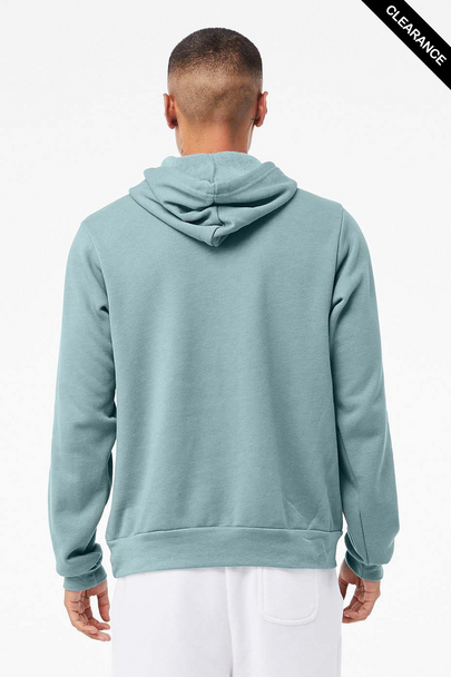 Clearance - Bella+Canvas 3719 Unisex Sponge Fleece Pullover Hoodie | Heather Blue Lagoon