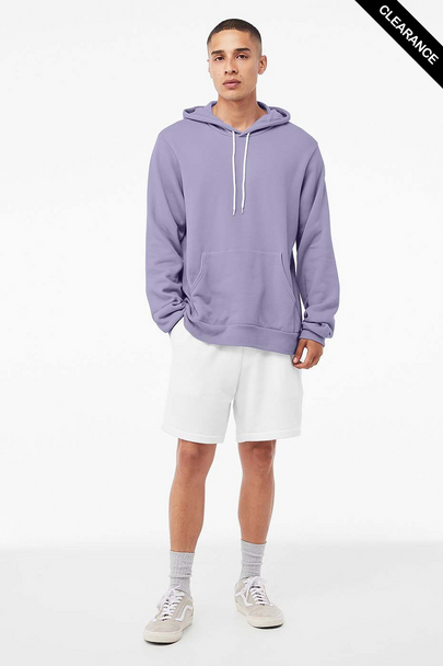Clearance - Bella+Canvas 3719 Unisex Sponge Fleece Pullover Hoodie | Dark Lavender