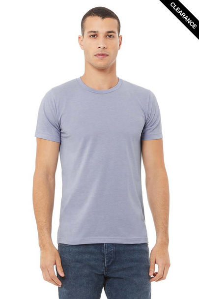 Clearance - Bella+Canvas 3001CVC Jersey Short Sleeve Tee | Heather Blue