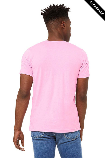 Clearance - Bella+Canvas 3001CVC Jersey Short Sleeve Tee | Heather Bubble Gum