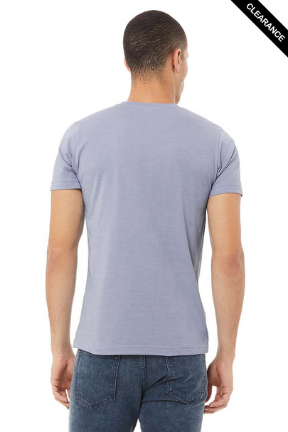 Clearance - Bella+Canvas 3001CVC Jersey Short Sleeve Tee | Heather Blue