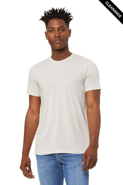 Clearance - Bella+Canvas 3001CVC Jersey Short Sleeve Tee | Heather Cement