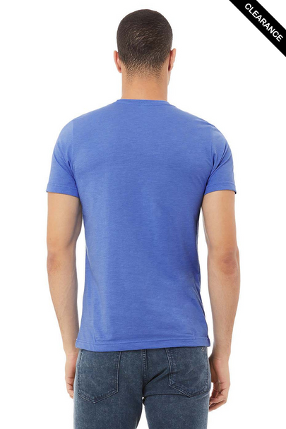 Clearance - Bella+Canvas 3001CVC Jersey Short Sleeve Tee | Heather Columbia Blue
