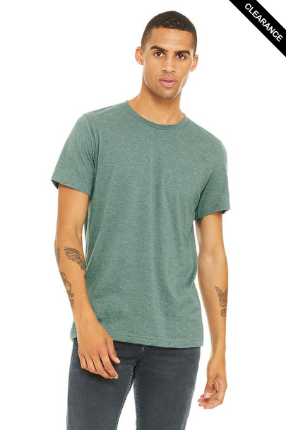 Clearance - Bella+Canvas 3001CVC Jersey Short Sleeve Tee | Heather Dusty Blue