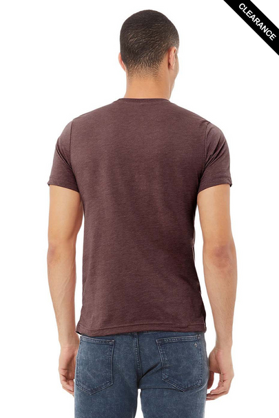 Clearance - Bella+Canvas 3001CVC Jersey Short Sleeve Tee | Heather Maroon