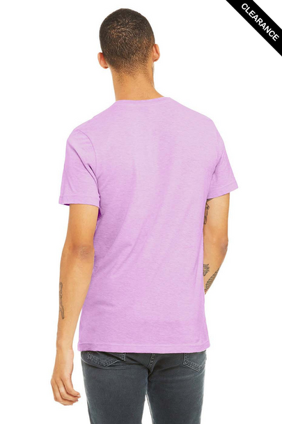 Clearance - Bella+Canvas 3001CVC Jersey Short Sleeve Tee | Heather Prism Lilac