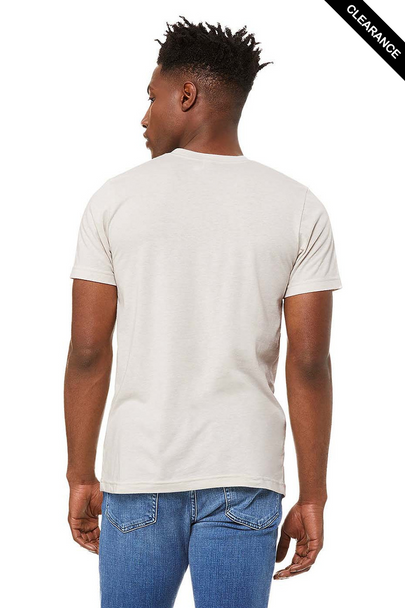 Clearance - Bella+Canvas 3001CVC Jersey Short Sleeve Tee | Heather Cement