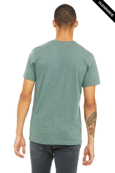 Clearance - Bella+Canvas 3001CVC Jersey Short Sleeve Tee | Heather Dusty Blue