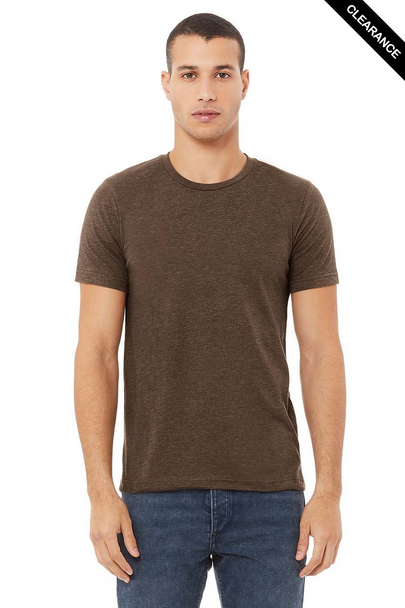 Clearance - Bella+Canvas 3001CVC Jersey Short Sleeve Tee | Heather Brown