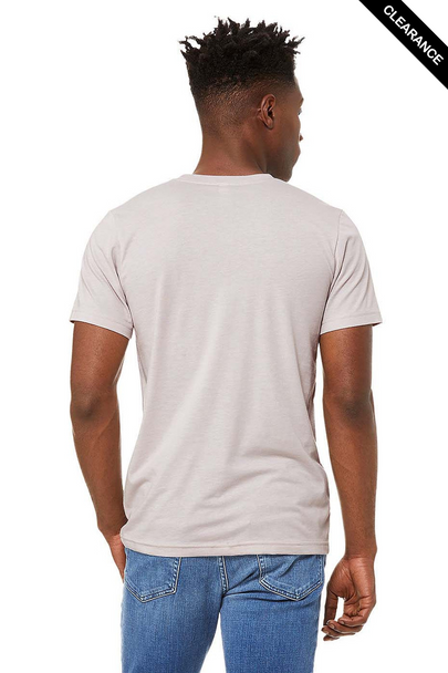 Clearance - Bella+Canvas 3001CVC Jersey Short Sleeve Tee | Heather Cool Grey