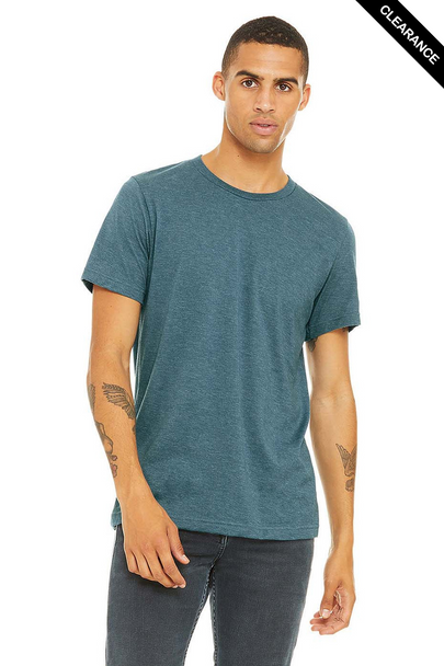 Clearance - Bella+Canvas 3001CVC Jersey Short Sleeve Tee | Heather Deep Teal