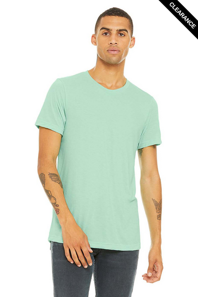 Clearance - Bella+Canvas 3001CVC Jersey Short Sleeve Tee | Heather Mint