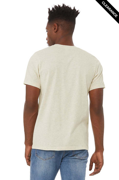 Clearance - Bella+Canvas 3001CVC Jersey Short Sleeve Tee | Heather Prism Natural