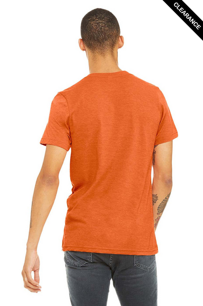 Clearance - Bella+Canvas 3001CVC Jersey Short Sleeve Tee | Heather Orange