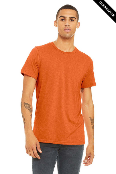 Clearance - Bella+Canvas 3001CVC Jersey Short Sleeve Tee | Heather Orange
