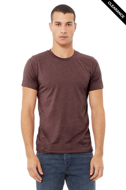 Clearance - Bella+Canvas 3001CVC Jersey Short Sleeve Tee | Heather Maroon