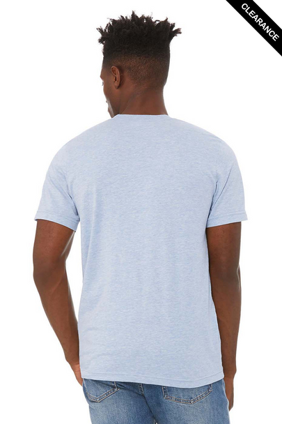 Clearance - Bella+Canvas 3001CVC Jersey Short Sleeve Tee | Heather Prism Blue