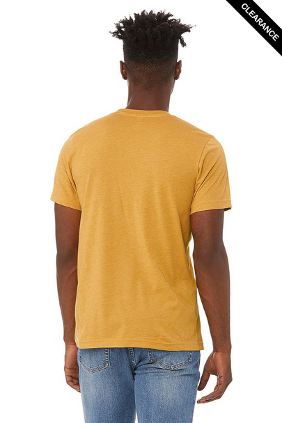 Clearance - Bella+Canvas 3001CVC Jersey Short Sleeve Tee | Heather Mustard