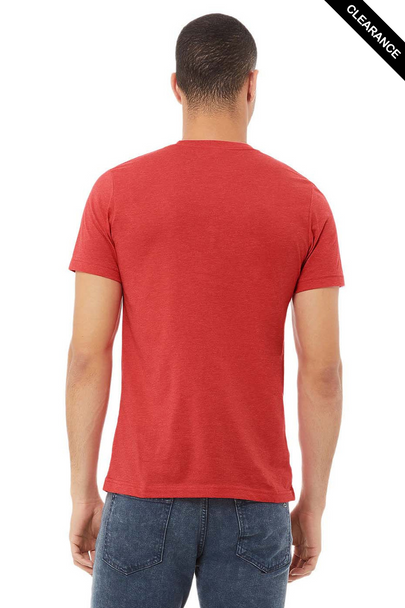 Clearance - Bella+Canvas 3001CVC Jersey Short Sleeve Tee | Heather Red