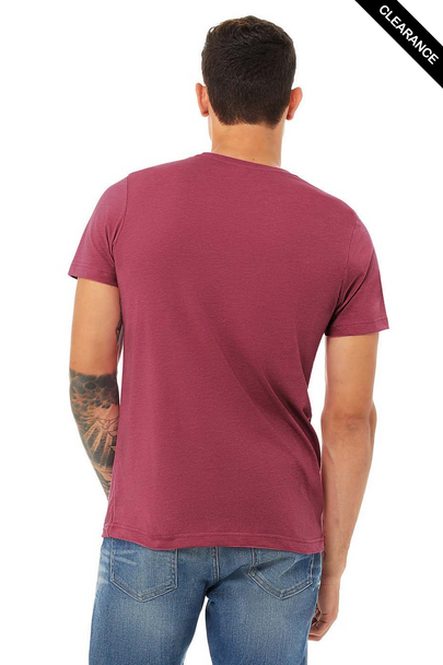 Clearance - Bella+Canvas 3001CVC Jersey Short Sleeve Tee | Heather Raspberry