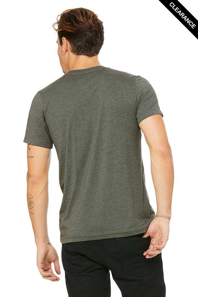 Clearance - Bella+Canvas 3001CVC Jersey Short Sleeve Tee | Heather Military Green
