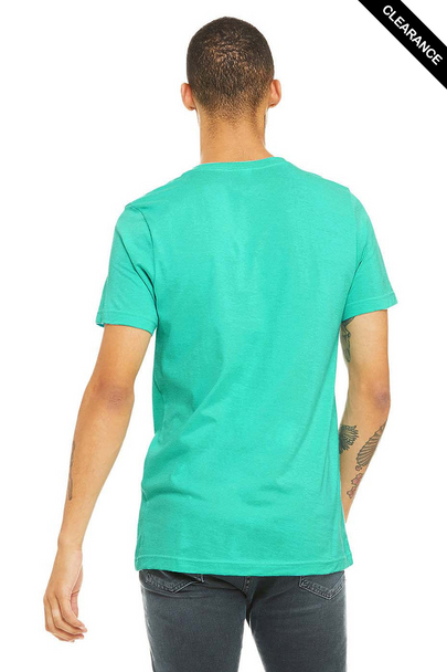 Clearance - Bella+Canvas 3001CVC Jersey Short Sleeve Tee | Heather Sea Green