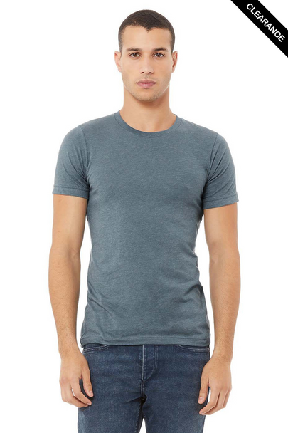 Clearance - Bella+Canvas 3001CVC Jersey Short Sleeve Tee | Heather Slate