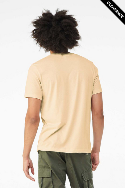Clearance - Bella+Canvas 3001CVC Jersey Short Sleeve Tee | Heather Soft Cream