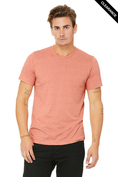 Clearance - Bella+Canvas 3001CVC Jersey Short Sleeve Tee | Heather Sunset