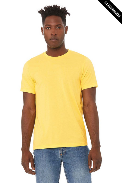 Clearance - Bella+Canvas 3001CVC Jersey Short Sleeve Tee | Heather Yellow