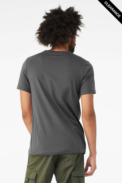 Clearance - Bella+Canvas 3001CVC Jersey Short Sleeve Tee | Solid Asphalt Blend
