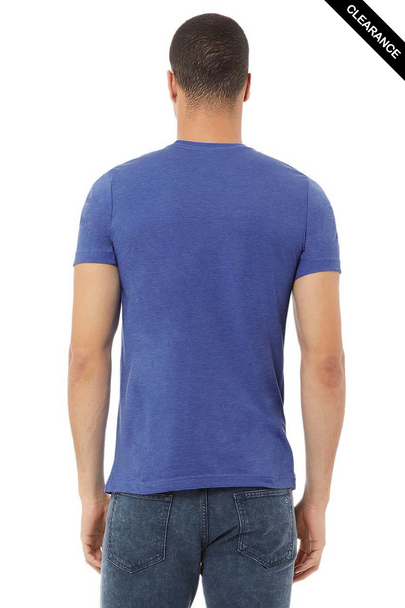 Clearance - Bella+Canvas 3001CVC Jersey Short Sleeve Tee | Heather True Royal