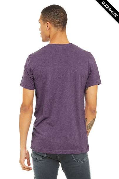 Clearance - Bella+Canvas 3001CVC Jersey Short Sleeve Tee | Heather Team Purple