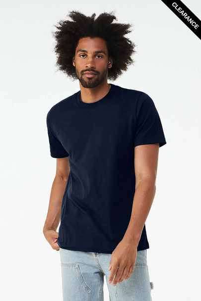 Clearance - Bella+Canvas 3001CVC Jersey Short Sleeve Tee | Solid Navy Blend