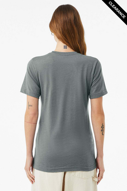 Clearance - Bella+Canvas 3001CVC Jersey Short Sleeve Tee | Heather Blue Storm