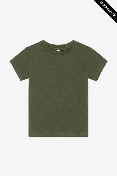 Clearance - Bella+Canvas 3001T Toddler Jersey Tee | Military Green
