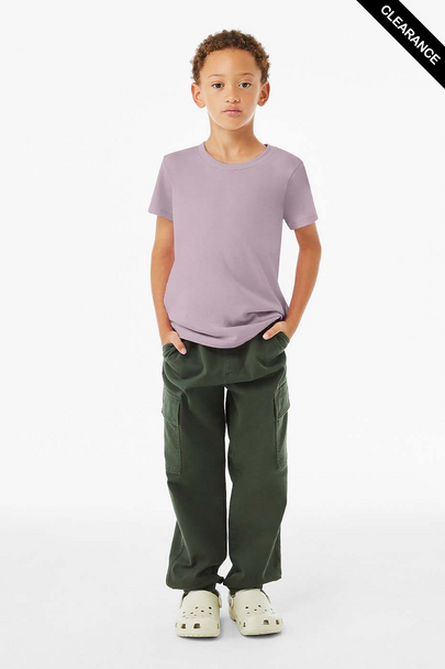 Clearance - Bella+Canvas 3001Y Youth Jersey Short Sleeve Tee | Light Violet