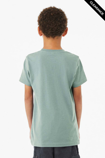 Clearance - Bella+Canvas 3001Y Youth Jersey Short Sleeve Tee | Dusty Blue