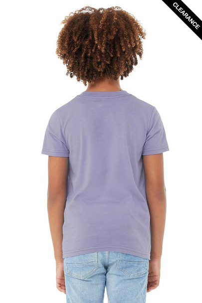 Clearance - Bella+Canvas 3001Y Youth Jersey Short Sleeve Tee | Dark Lavender