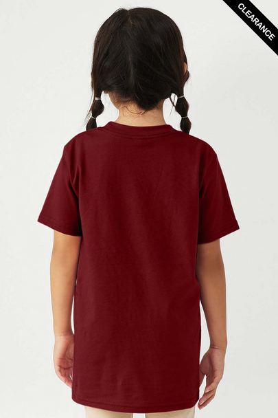 Clearance - Bella+Canvas 3001Y Youth Jersey Short Sleeve Tee | Cardinal