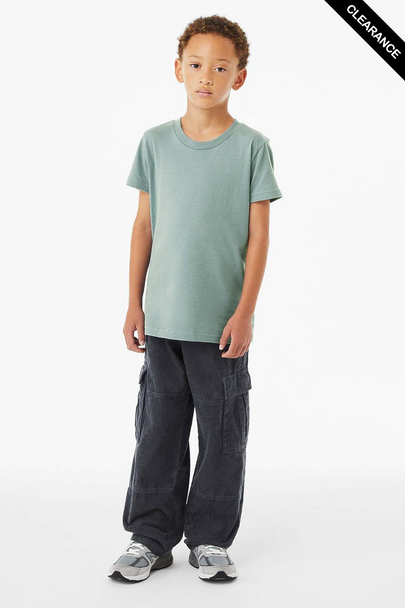 Clearance - Bella+Canvas 3001Y Youth Jersey Short Sleeve Tee | Dusty Blue