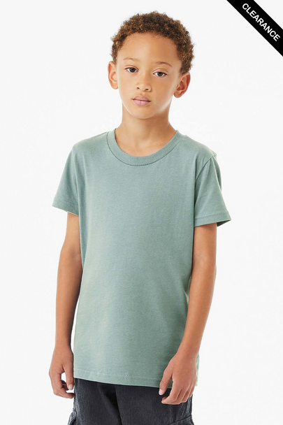 Clearance - Bella+Canvas 3001Y Youth Jersey Short Sleeve Tee | Dusty Blue
